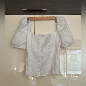 Reformation, Rome linen top